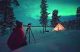 Wintervergnügen in Schwedisch Lappland
